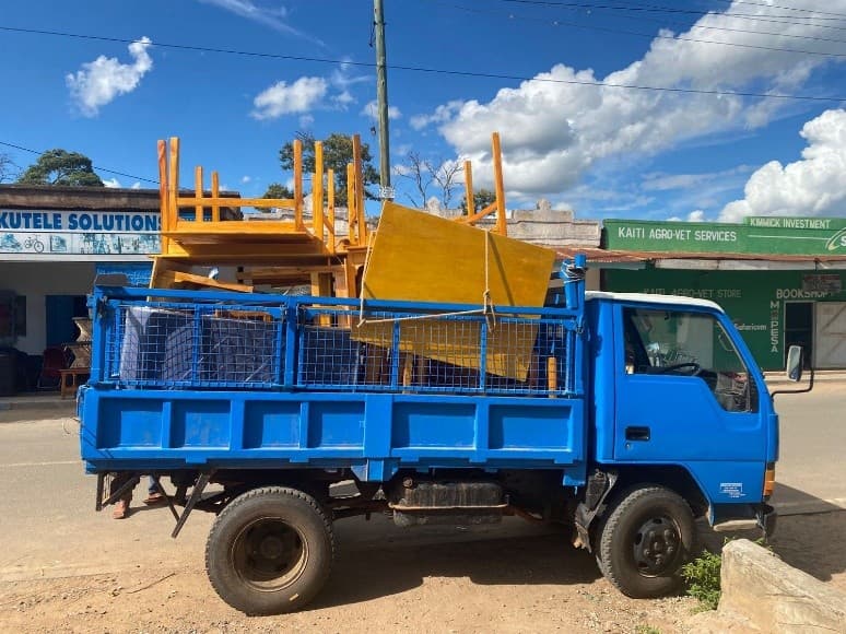 Furniture being delivered for St. Joseph's Academy
